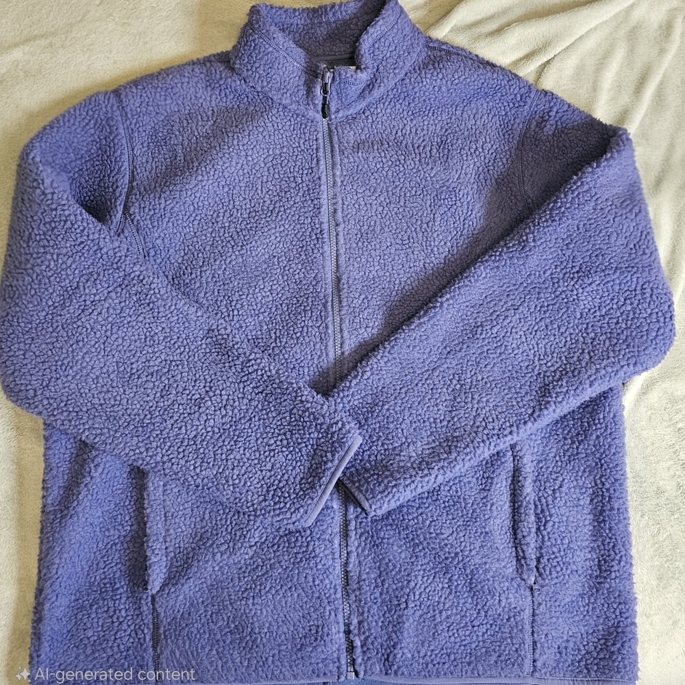 Amazon Essentials Soft Blue Fleece Jacket